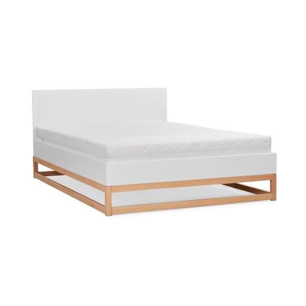 Dvojlôžková posteľ z masívneho borovicového dreva SKANDICA Karin, 140 x 200 cm-image-4