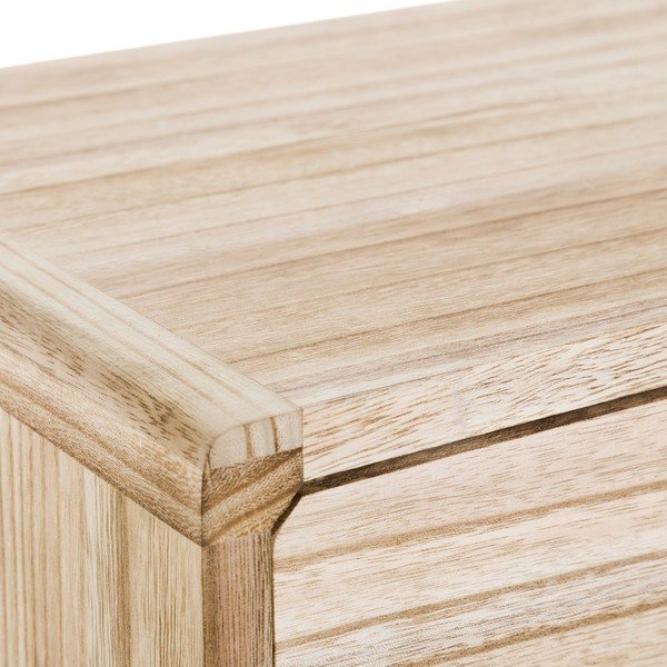 Nočný stolík z exotického dreva v prírodnej farbe Natural Way - Casa Selección-image-2