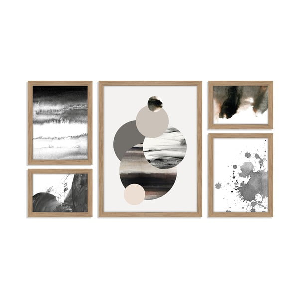 Obrazy v súprave 5 ks 30x40 cm Planets – Malerifabrikken
