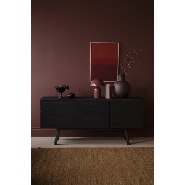 Komoda z dubového dreva v tmavo prírodnej farbe 170x77x42 cm Cleardale – Rowico-image-1