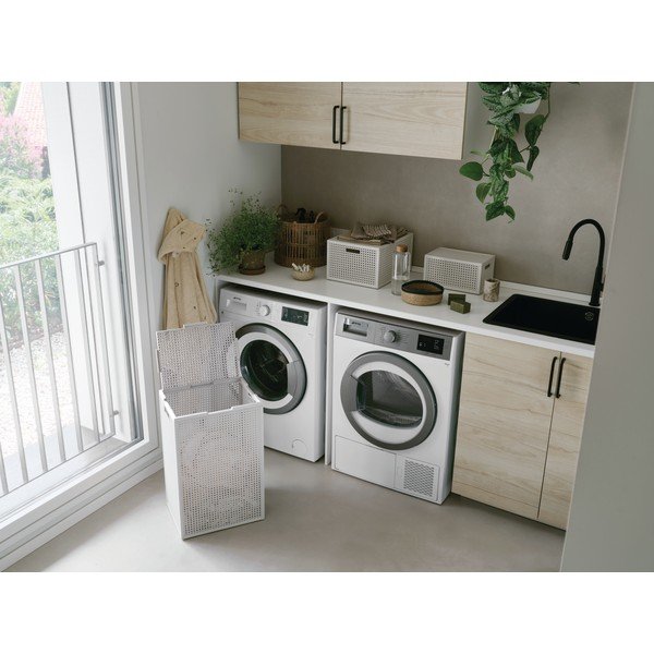 Krémovobiely kôš na bielizeň z recyklovaného plastu 60 l Kaya – Curver-image-2