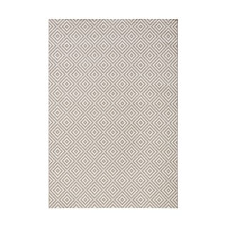 Sivý vonkajší koberec NORTHRUGS Karo, 160 × 230 cm