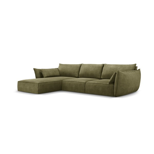 Zelená rohová pohovka (ľavý roh) Vanda - Mazzini Sofas-image-2