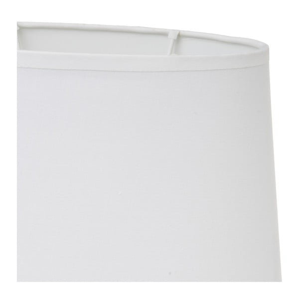 Biela keramická stolová lampa s textilným tienidlom (výška 30 cm) – Casa Selección-image-4