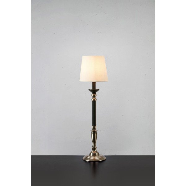 Čierno-sivá stolová lampa s textilným tienidlom (výška 73 cm) Gent – Markslöjd-image-1