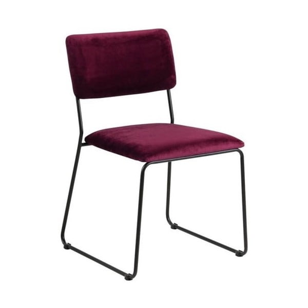 Jedálenská stolička vo farbe bordó Actona Cornelia