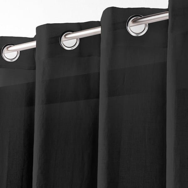 Čierna záclona 140x280 cm Telma – douceur d'intérieur-image-1