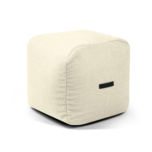 Krémový sedací vak z textílie buklé Plus 50 Lounge – SLOWDOWN