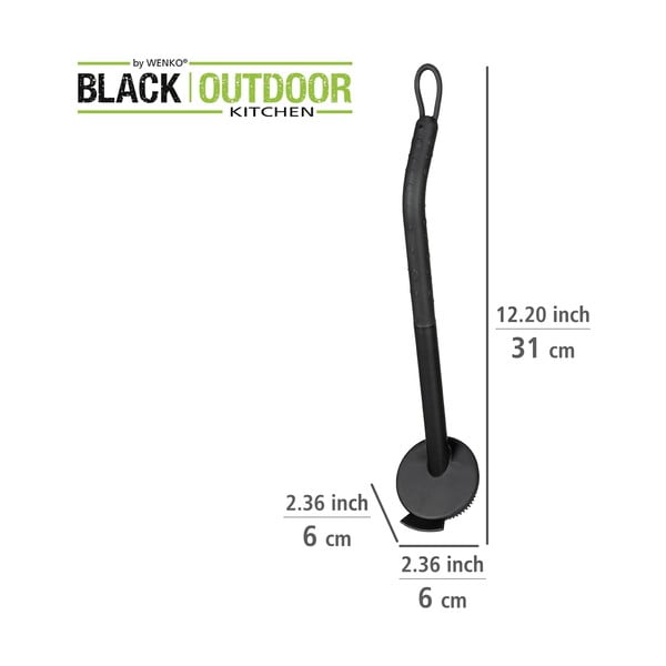 Čierna kefa na umývanie riadu Wenko Black Outdoor Kitchen Cuvo-image-4