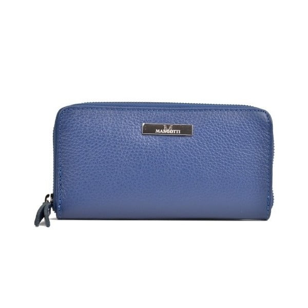 Modrá kožená peňaženka Mangotti Bags Flora