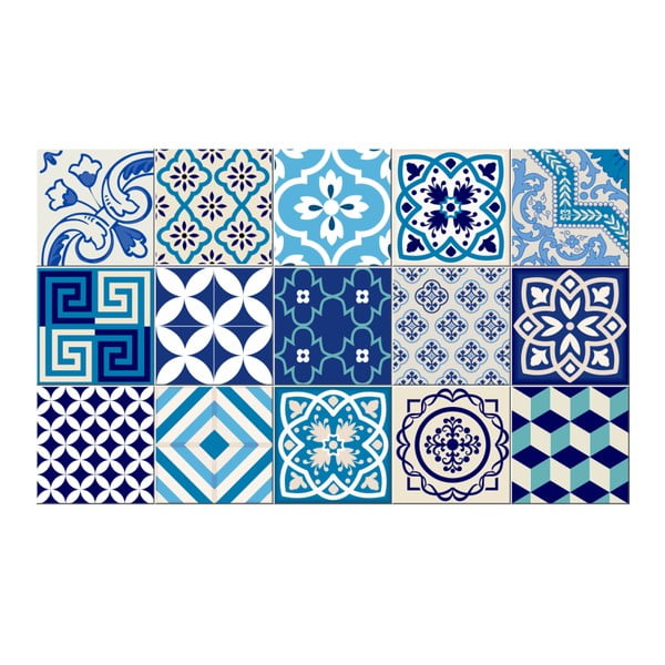 Sada 15 dekoratívnych samolepiek na stenu Ambiance Seaside, 20 × 20 cm-image-2