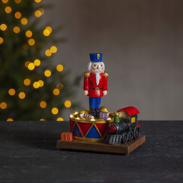 Vianočná svetelná LED dekorácia Star Trading Nutcracker, výška 16 cm-image-1