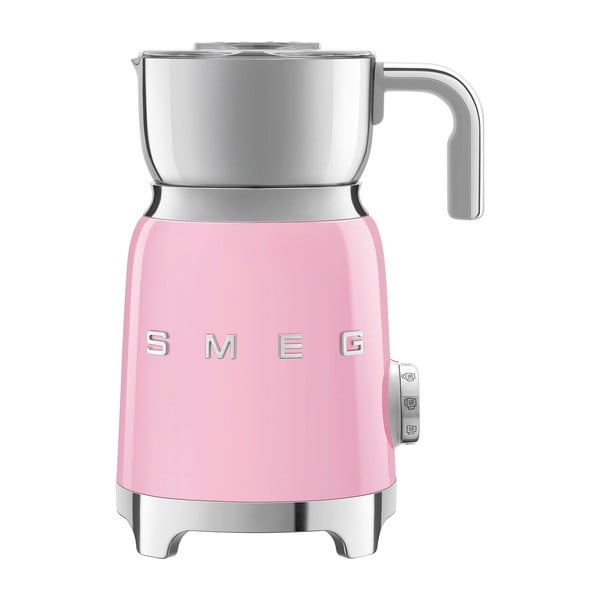 Ružový elektrický šľahač mlieka Retro Style – SMEG
