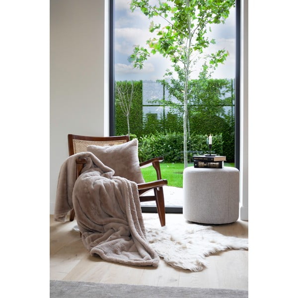 Hnedá deka z umelej kožušiny 150x200 cm Ruby – Tiseco Home Studio-image-3