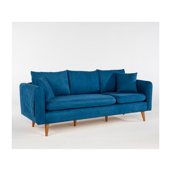 Tmavomodrá pohovka 215 cm Sofia – Balcab Home-image-2