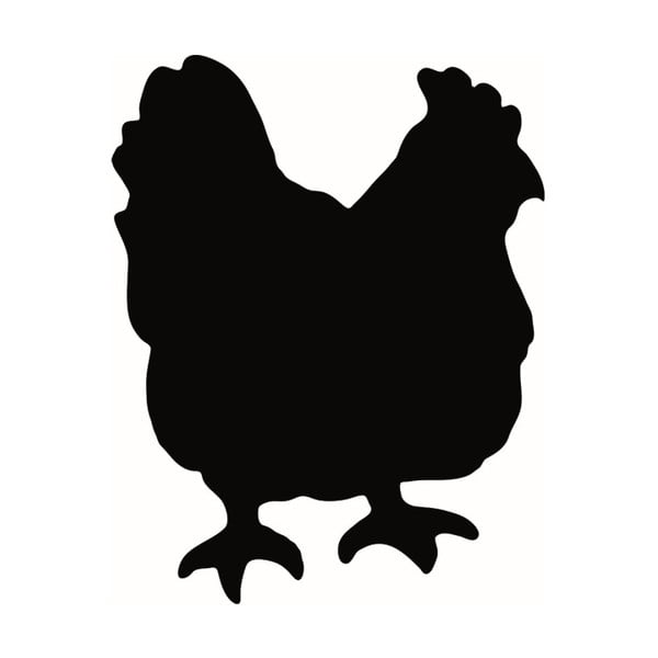 Set popisovacej tabule a kriedovej fixky Securit® Silhouette Chicken, 36 × 29 cm