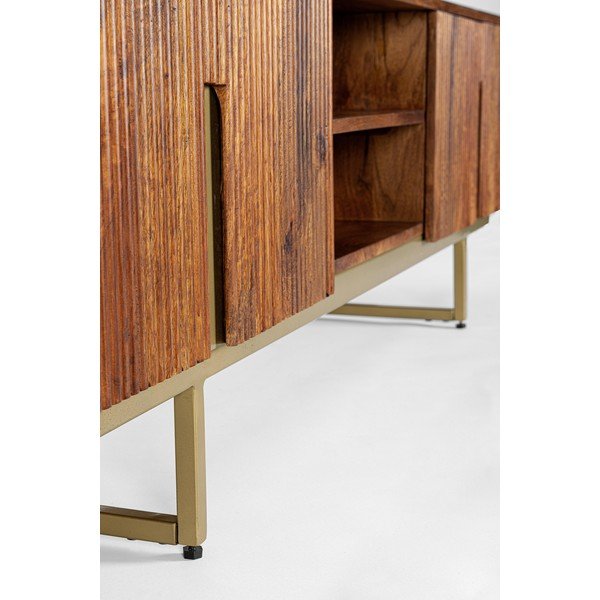 TV stolík z mangového dreva v prírodnej farbe 180x45x40 cm Vilas – Bizzotto-image-3