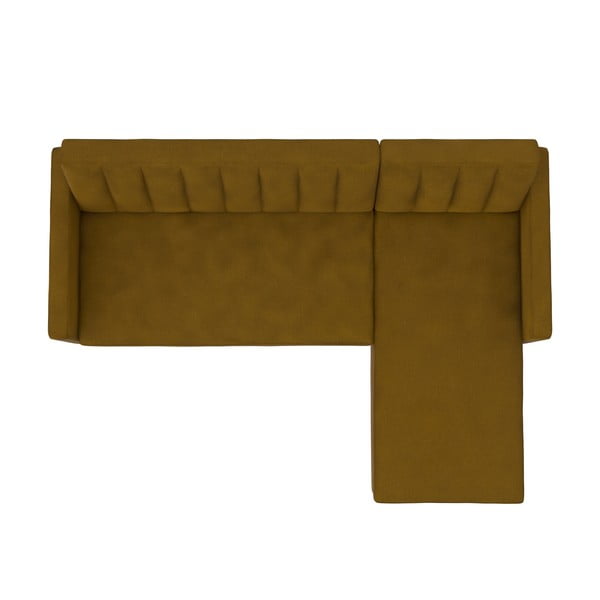 Žltá rozkladacia rohová pohovka Celine – Støraa-image-3