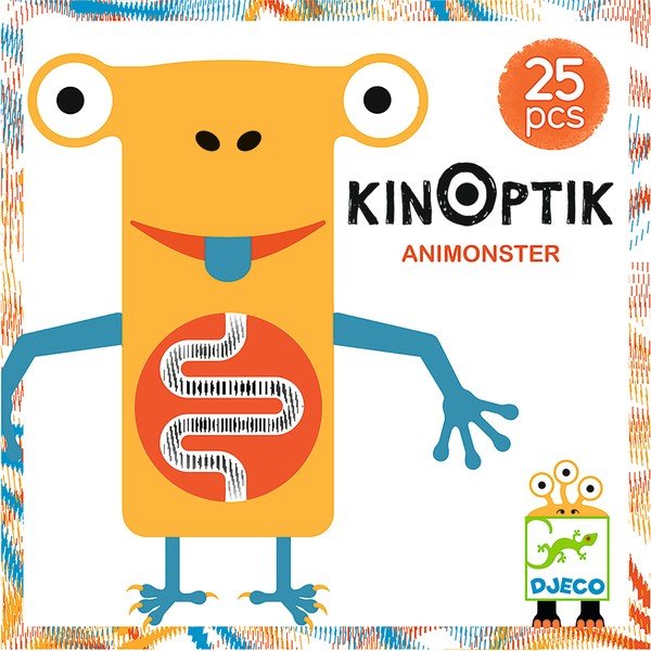 Magnetická skladačka s optickým klamom Djeco Animonster-image-1