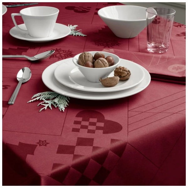 Damaškový obrus s vianočným motívom 150x220 cm Natale – Rosendahl-image-2