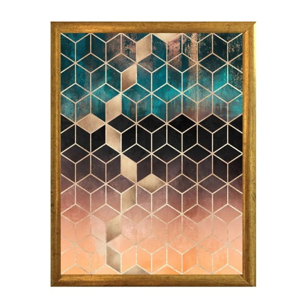 Plagát v ráme Piacenza Art Hexagon, 30 x 20 cm