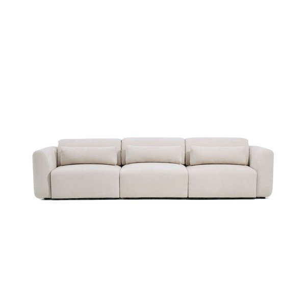 Béžová ženilková polohovacia/rozkladacia pohovka s leňoškou 335 cm Lares – Kave Home