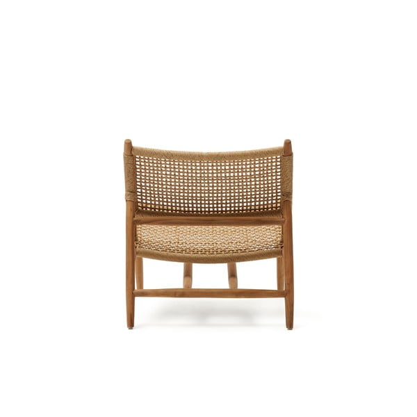 Drevené záhradné kreslo v prírodnej farbe Codolar - Kave Home-image-4