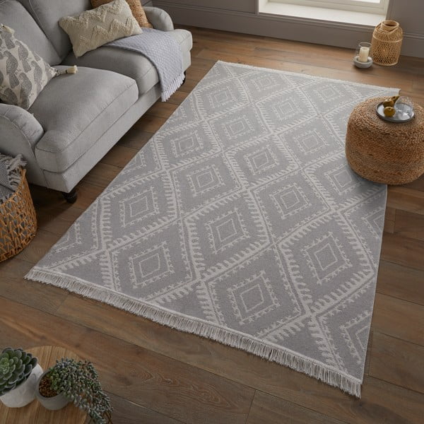 Sivý koberec 120x170 cm Deuce Alix – Flair Rugs-image-1