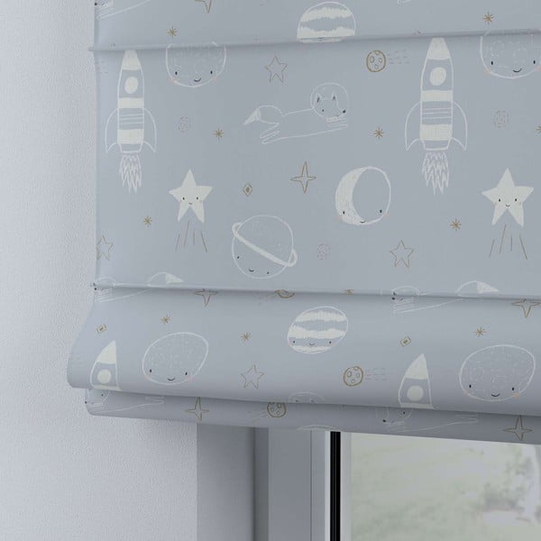 Modrosivá detská roleta 170x100 cm Magic - Yellow Tipi-image-1