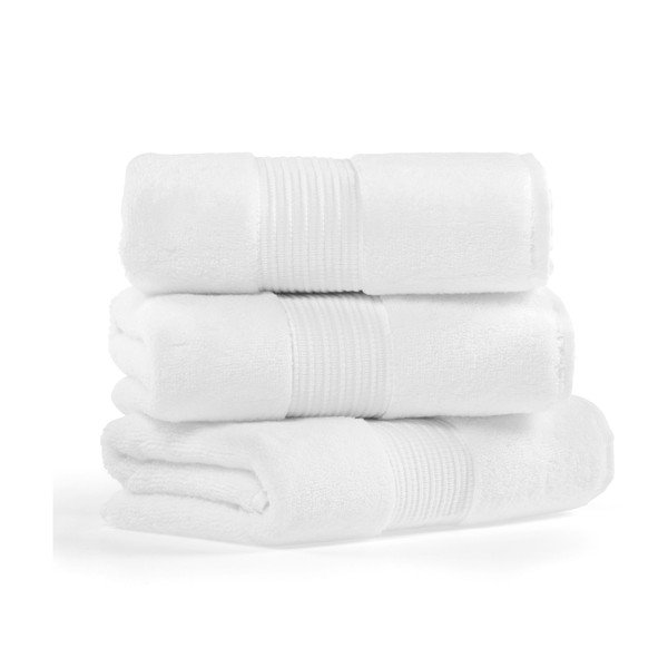 Biely bavlnený uterák 50x90 cm Chicago – Foutastic-image-1