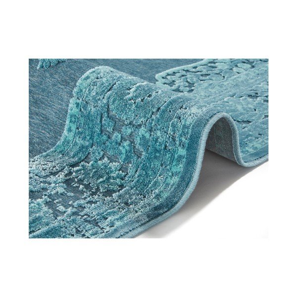 Modrý koberec z viskózy Mint Rugs Willow, 120 × 170 cm-image-2