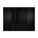 Hnedá knižnica z borovicového dreva 296x223 cm Anita – Støraa