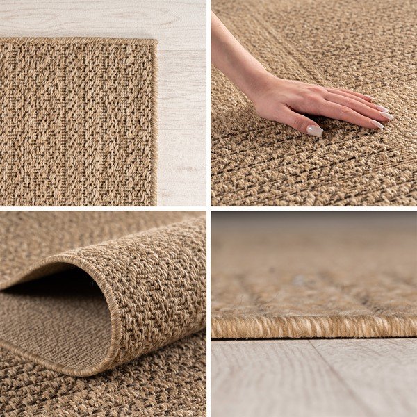 Hnedý okrúhly vnútorný a vonkajší koberec ø 80 cm Timber 1405 – Ayyildiz Carpets-image-3