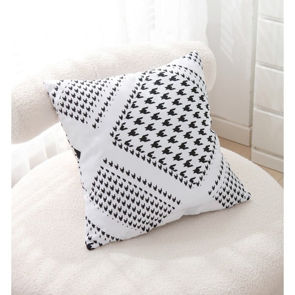 Čiernobiele trojdielne obliečky na jednolôžko z mikrosaténu 140x200 cm Roberto – My House-image-3