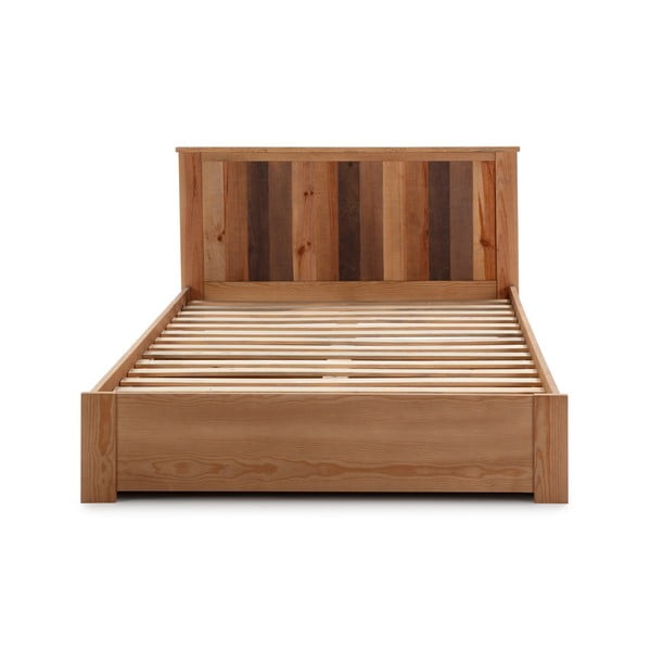 Dvojlôžková posteľ s roštom 140x190 cm v prírodnej farbe Maude – Marckeric-image-2