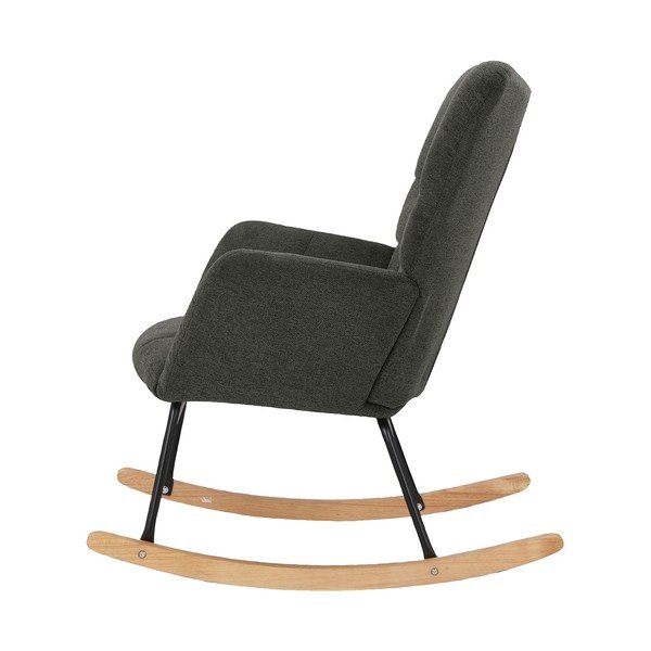Tmavosivé hojdacie kreslo Elza – Støraa-image-4