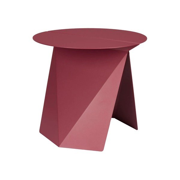 Kovový okrúhly odkladací stolík 45x46 cm Foldy – Zuiver-image-2