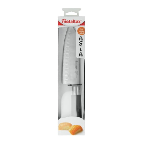 Kuchynský nôž japonského typu Metaltex Santoku, dĺžka 30 cm-image-2
