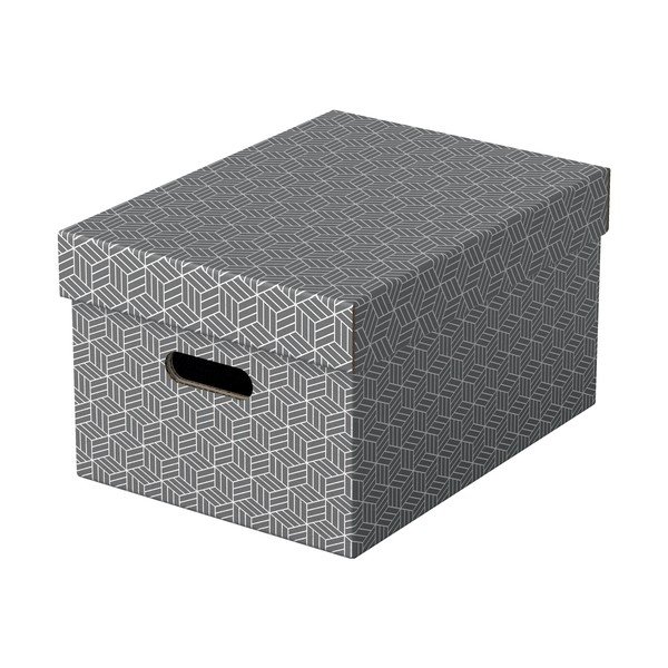 Súprava 3 sivých úložných škatúľ Esselte Home, 26,5 x 36,5 cm