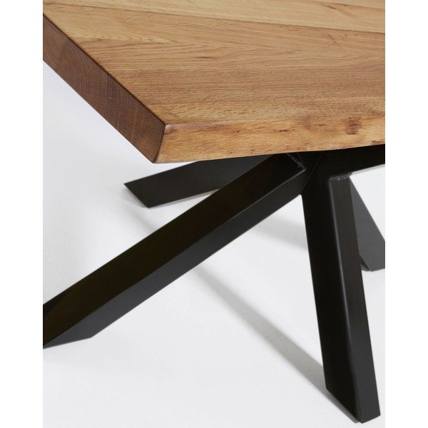 Jedálenský stôl s doskou v dubovom dekore 90x160 cm Argo – Kave Home-image-1