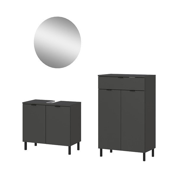 Antracitová kúpeľňová zostava Arcena – Germania