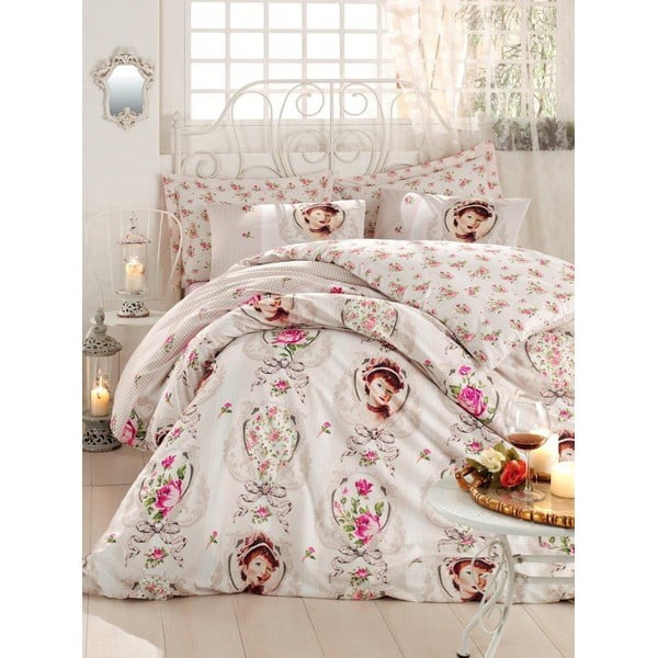 Ružová prikrývka na posteľ Love Colors Karen, 200 x 240 cm