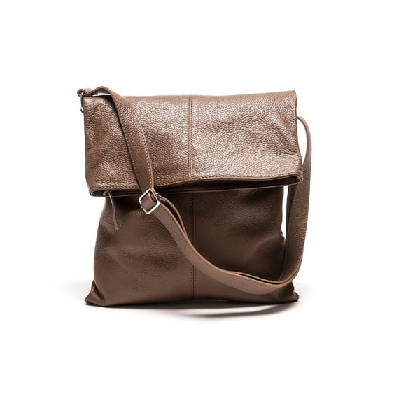 Kožená kabelka Luisa Vanini 1031 Fango-image-1