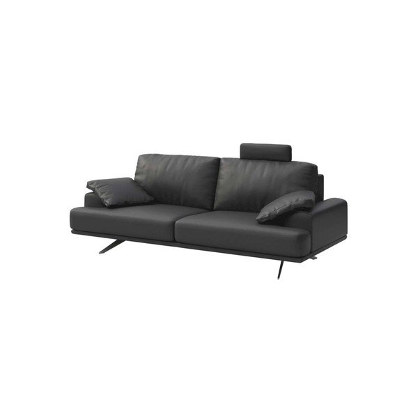 Tmavosivá kožená pohovka 220 cm Prado – MESONICA-image-2