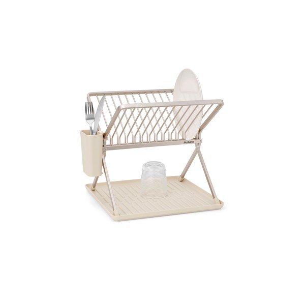 Béžový kovový dvojposchodový odkvapkávač 37x33 cm – Brabantia-image-4