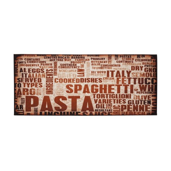 Vysokoodolný kuchynský koberec Spaghetti, 60x110 cm-image-1