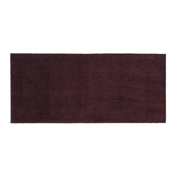 Tmavovínová rohožka Tica copenhagen Unicolor, 67 × 150 cm