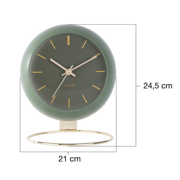 Stolové hodiny ø 21 cm Globe – Karlsson-image-4