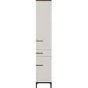 Svetlosivá vysoká kúpeľňová skrinka v dekore orecha 34x190 cm Yonkers - Germania