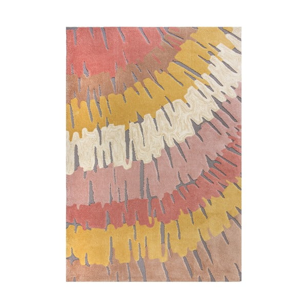Ružovo-žltý koberec Flair Rugs Woodgrain, 120 x 170 cm
